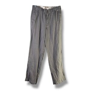 28 Palms Mens Sz XS 30 Gray Linen Drawstring Pants Resort Beach Golf Work Office